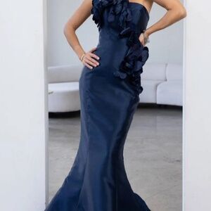 TERANI Mikado Evening Gown
